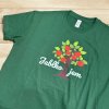 TRIČKO JABLKOJEM TMAVO ZELENÉ UNISEX - FAREBNÝ MOTÍV STROM (Veľkosť XL)